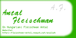 antal fleischman business card
